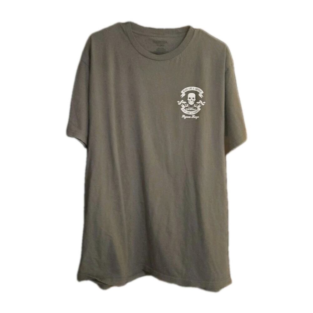 Margaritaville Pirate Graphic Mens Sz XL Gray 100% Cotton